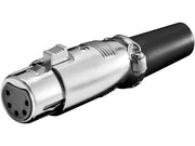 XLR mikrofonstik - 5pol hun