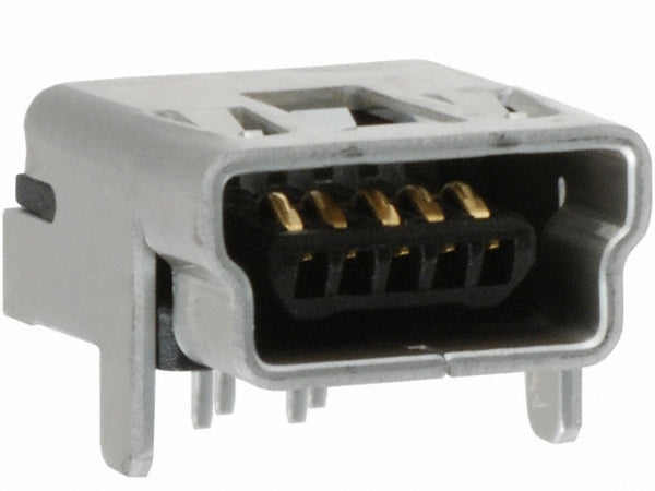 USB B mini hunstik - 90°, printmontage