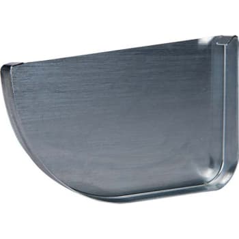 11" Endebund højre kvartrund Zink Plastmo