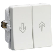 LK Fuga jalousi afbryder 16A - lysegrå