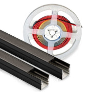 Akustikpanel med sort lys, 240cm, inkl. aluprofil og COB LED strip - 800lm