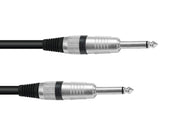 Audiokabel (Guitar) - 2 x 6,35mm mono JACK han, ROAD (0,5m)