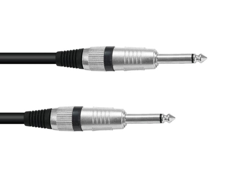 Audiokabel (Guitar) - 2 x 6,35mm mono JACK han, ROAD (0,5m)