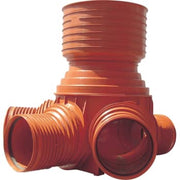 Uponor 160 x 425 mm TP2-brønd, glat, højre/venstre tilløb