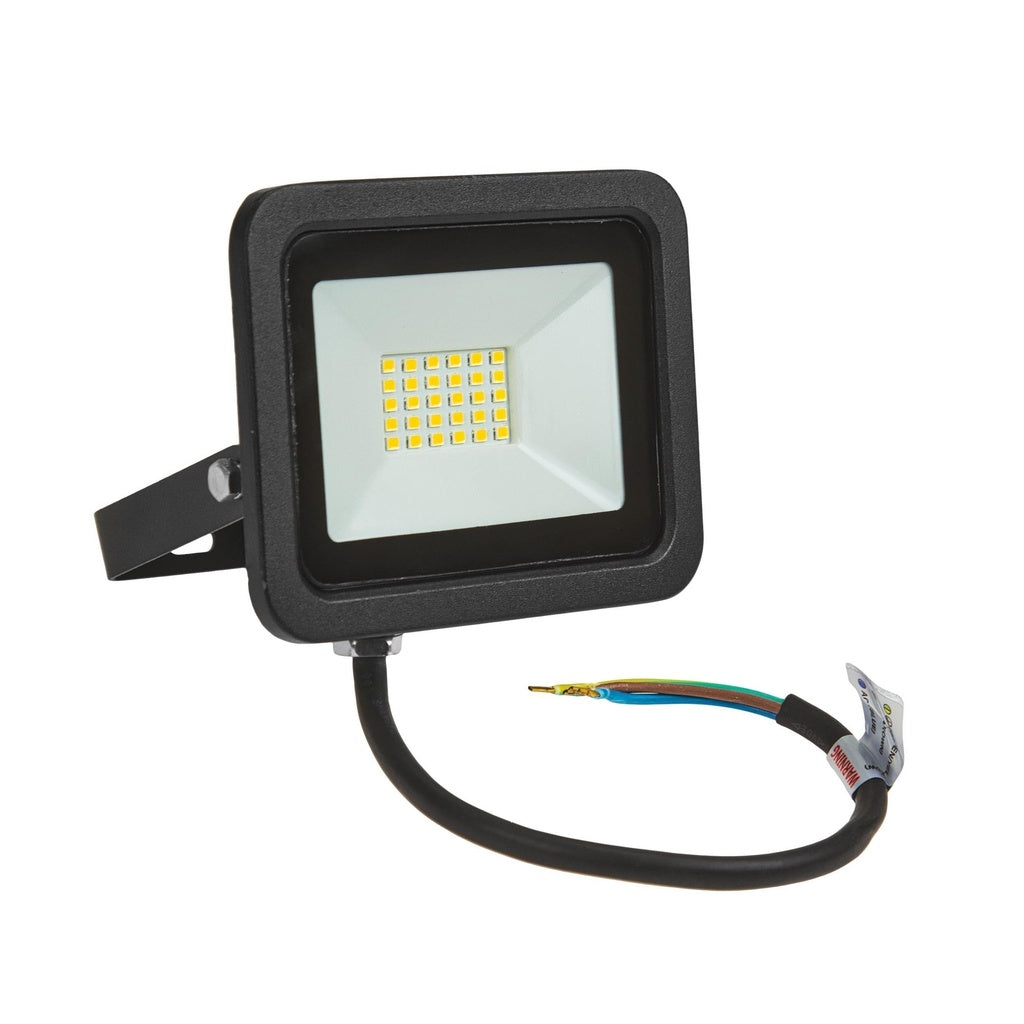 20W LED projektør m. sensor 4000K 1750 Lumen