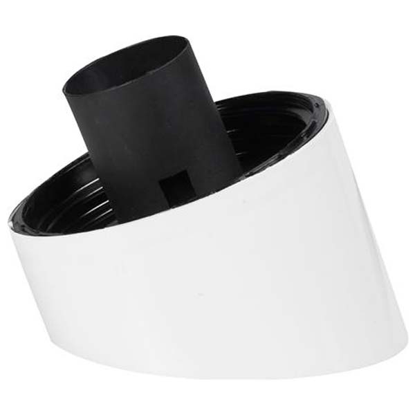 Loftarmatur E27 skrå hvid