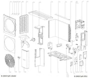Aksialblæser - 8-16kW Split/Monoblok