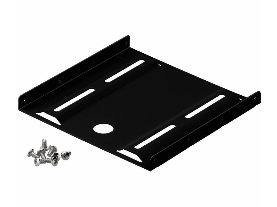HDD/SSD mont. adapterplade - 2,5" til 3,5" Sort (enkelt)