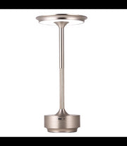 Opladelig LED bordlampe CCT touch dæmpbar Sølv