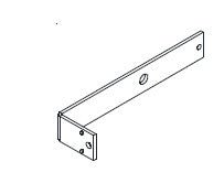 Beslag f skinneholder 2-60x10