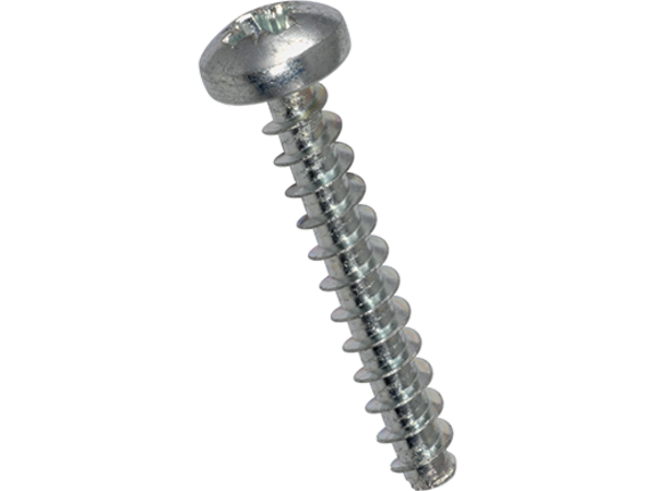 Skrue til plast, panhoved - 3x20mm, pozidriv PZ1 (50 stk.)