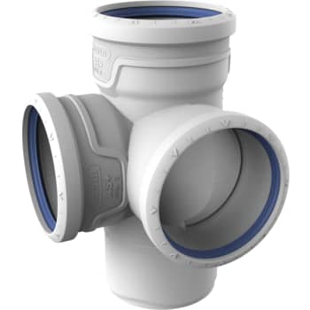 Wavin AS+ hjørnegrenrør 110x87°