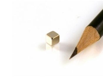 Magnet, neodynium - Blok N42 Ni 4x4x4mm (1 stk.)