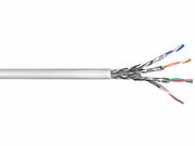 S/FTP netværkskabel - CAT6 PiMF massiv CCA, PVC Grå (100m)
