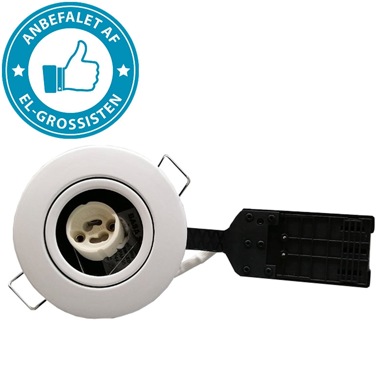 Pro Indbygningsspot m. GU10 fatning - mat hvid