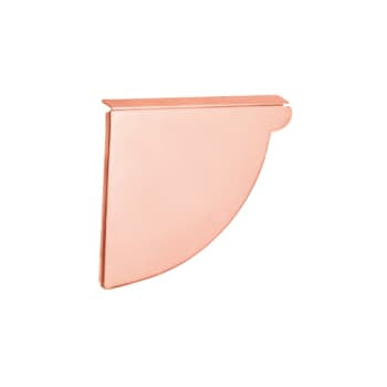 VMZINC endebund 333mm tv t/kvartr rende kobber