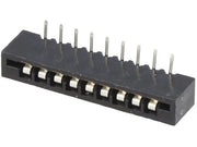 FFC (PFC) Flexkabel konnektor - 9pol, 90° vinklet (2,54mm)