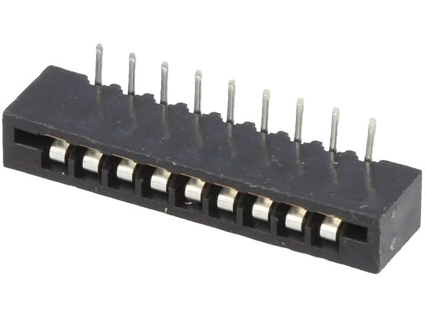 FFC (PFC) Flexkabel konnektor - 9pol, 90° vinklet (2,54mm)