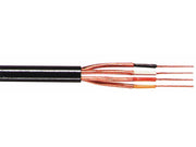 Audiokabel - 4 x 0,14mm², Ø5,2mm Sort (metervare)