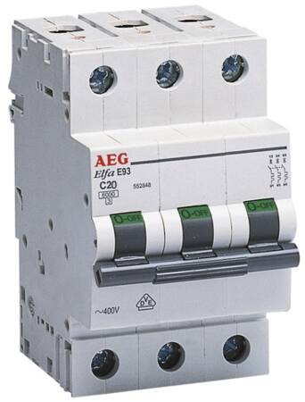 AUTOMATSIKRING C20A 3P 6KA 3M