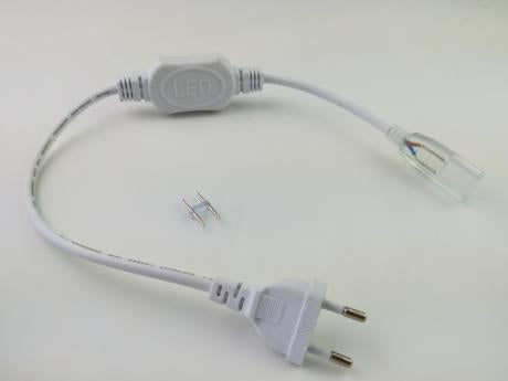 DIOFLEX 230V tilslutningssæt hvid 1m 2x1mm2