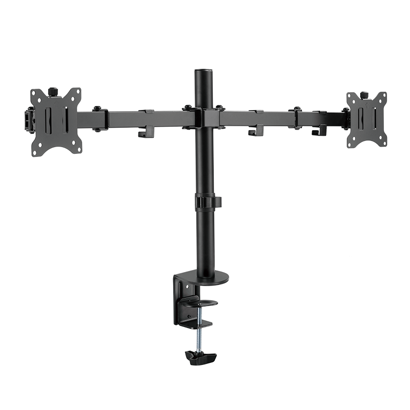 Dual Monitor Bordbeslag - 17-32" justérbar arm, vip/drejbar