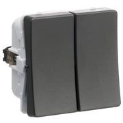 LK FUGA® afbryder krone 16A, koksgrå