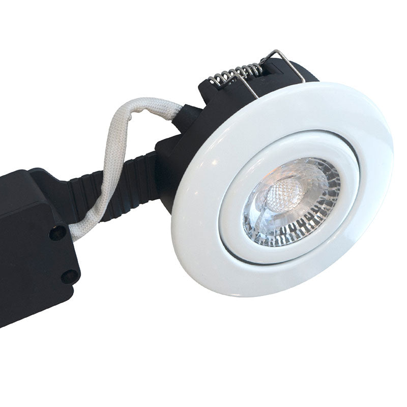 LED spot udendørs 6W 2700K 35° 33mm - Hvid
