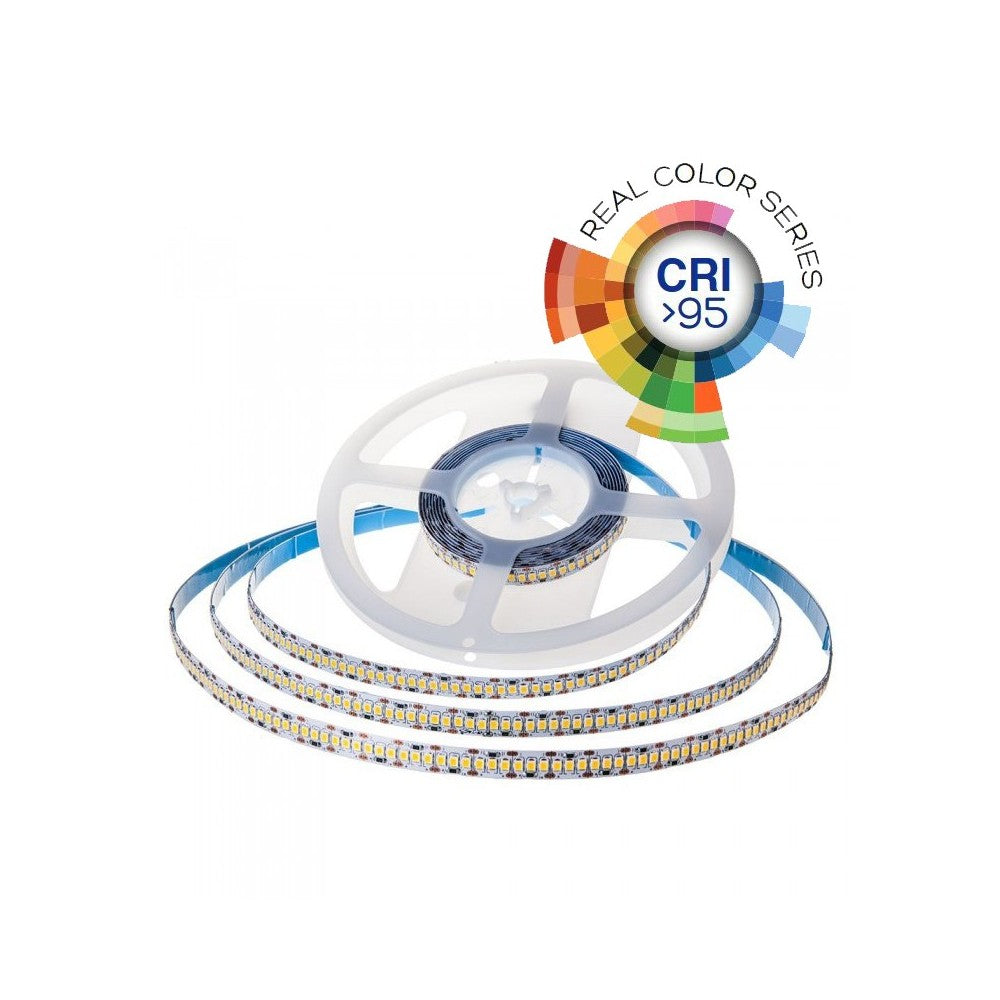 V-Tac 18W/m LED-strips RA95 - Samsung LED-chips, 10m, 24V, IP20, 240 LED pr. meter, 3 års producentgaranti