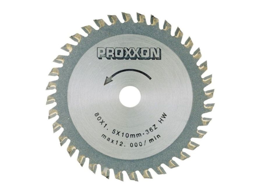 Hårdmetal Rundsavsklinge - Ø80x1,6mm, 36 tænder (10mm hul)