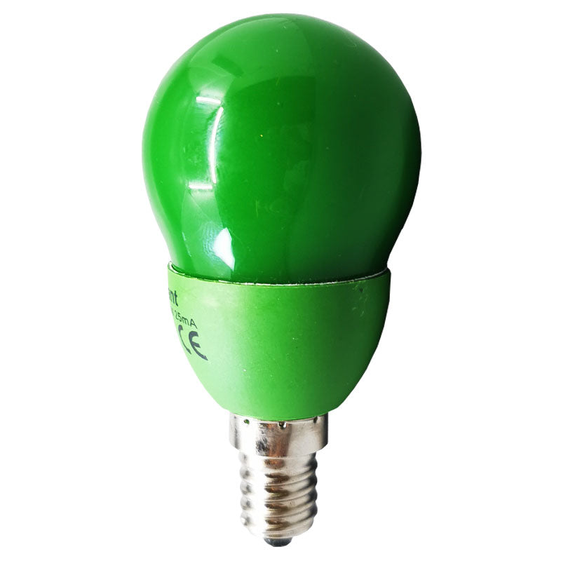 Kronepære LED 3W E14 Grøn