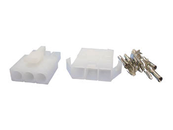 Ledning-til-ledning stiksæt - 1x3pol (6,2mm benafstand)