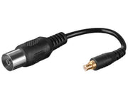 Antenne adapterkabel - MCX han til COAX hun (10cm)