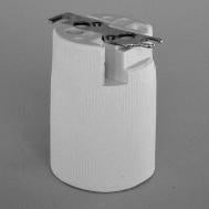 Porcelænsfatning E40 f/bund montering