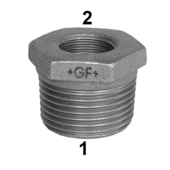 3" x 2" Galvaniseret nippelmuffe