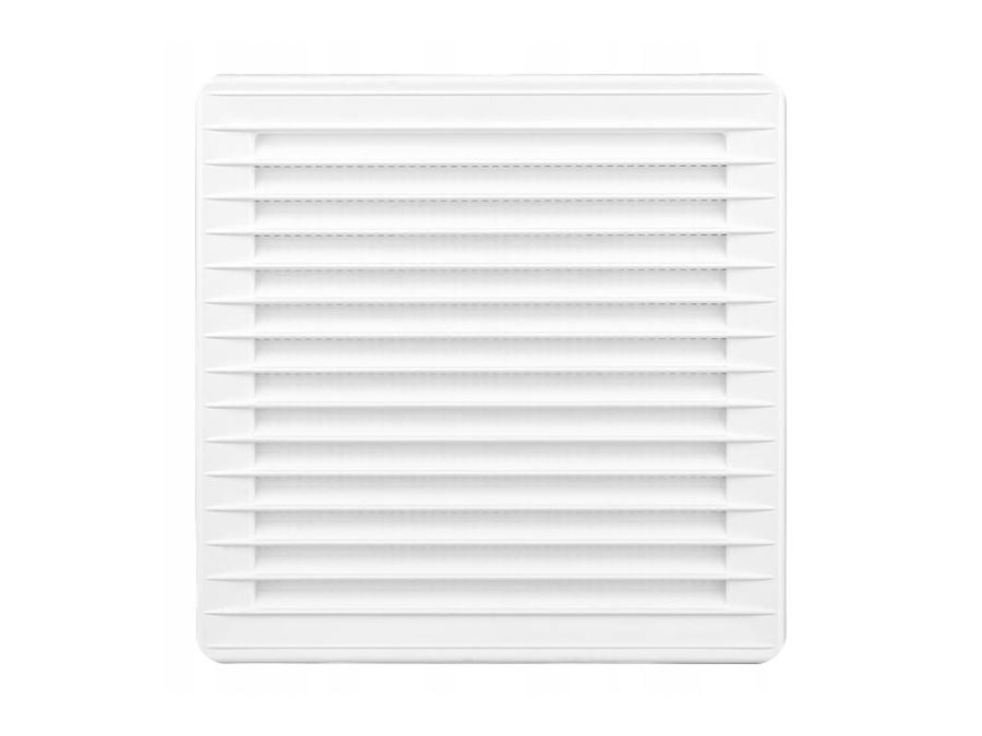 Kvadratisk ventilationsrist - Ø150, 170x170x11,5mm, Hvid