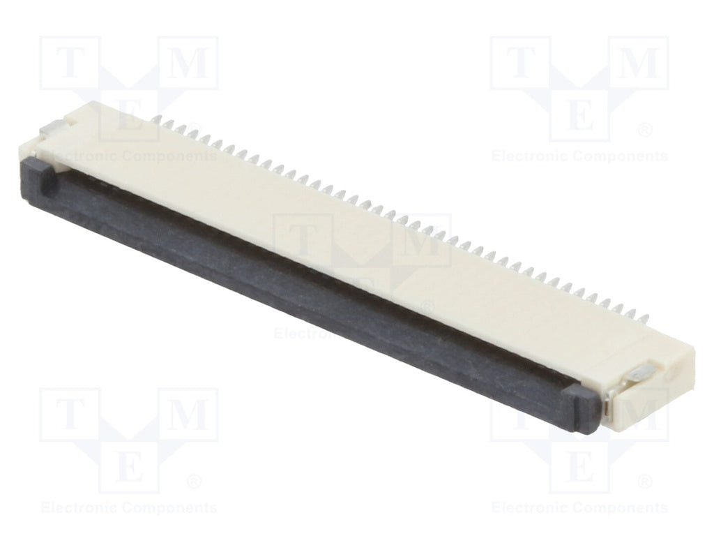 FFC (PFC) Flexkabel konnektor - 40 pol, ZIF, SMD (0,5mm)