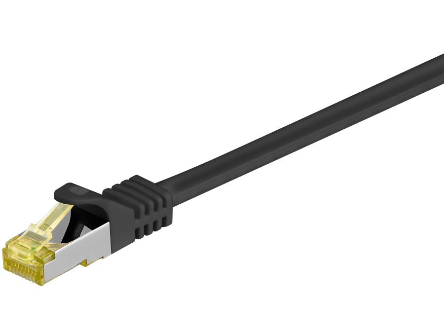 S/FTP netværkskabel - CAT7, PiMF, Halogenfri, Sort (3m)