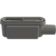 Unidrain 50 mm rendeudløb m/vandlås, u/studs, vandret, vendbar