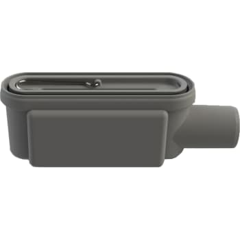 Unidrain 50 mm rendeudløb m/vandlås, u/studs, vandret, vendbar