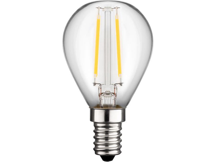 G45 Filament LED kronepære - 240V 1,8W klar, E14 (2700K)