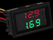 Digital strøm- og spændings-panelmeter - 0-9,99A / 0-99V