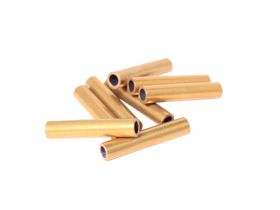 M3 afstandsstykke u. gevind - L25mm Messing (8 stk.)