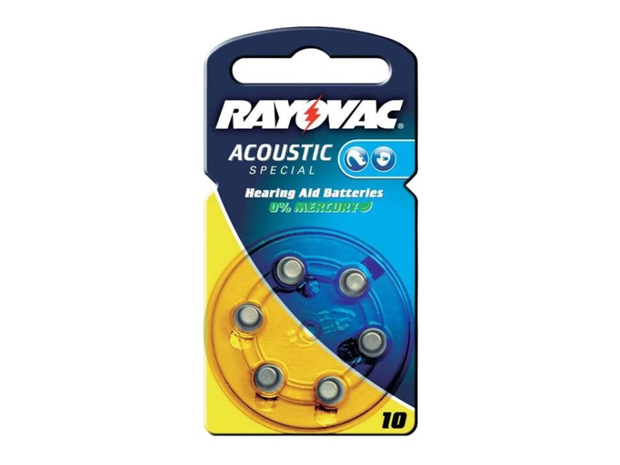 PR70 Zinc-air høreapparatbatteri - 1,4V 105mAh (6 stk.)