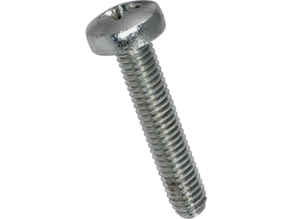 Maskinskrue, panhoved - M2,5x8mm, pozidriv PZ1 (50 stk.)