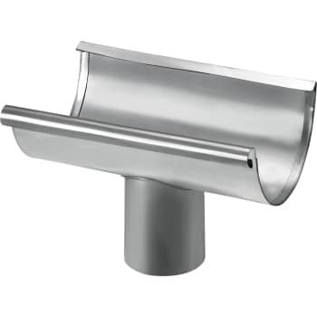 VMZINC tudstykke til limning, halvrund tagrende, 0,7x280/76 mm