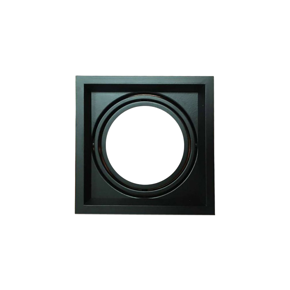 V-Tac indbygningsspot - Sort, 17,5 x 17,5 cm, G53 AR111