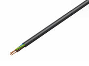 Gummikabel - H05RN-F, 3x0,75mm² Ø7,4mm, Sort (metervare)