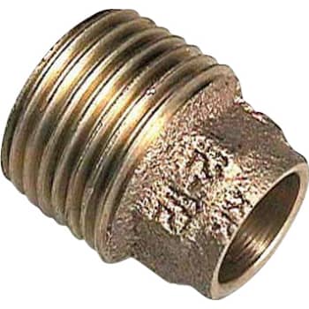 12 mm x 1/2" Lodde overgang muffe/nippel