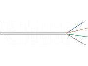 UTP netværkskabel - CAT5e, massiv CU, Grå (metervare)